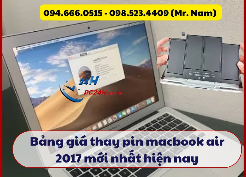 Thay pin MacBook Air 2017