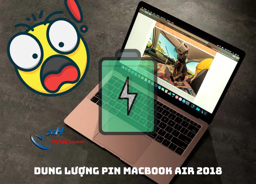 Dung lượng pin Macbook air 2018