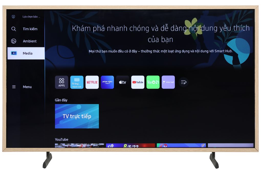 Smart Tivi Khung Tranh The Frame QLED Samsung 4K 50 inch QA50LS03A