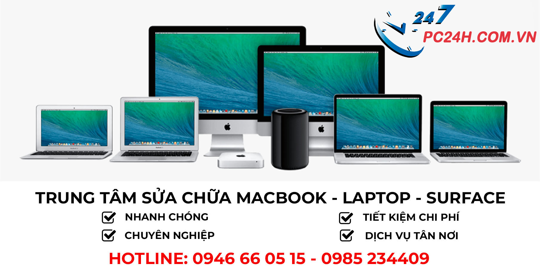 Sửa chữa Macbook - Laptop - Surface